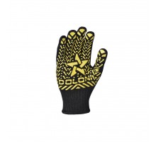 Gloves "Star" black knitted work grade 7, size 10 (562)