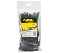 Nylon clamps 3.6*200mm (100pcs) black Sigma
