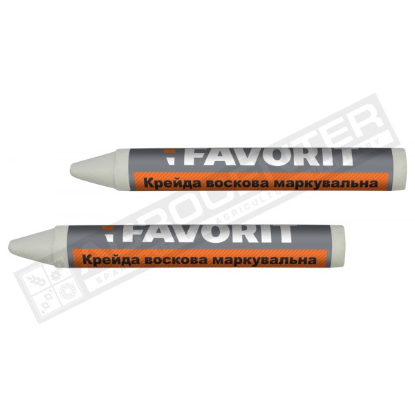 Крейда воскова маркувальна, біла, 2шт (04-340) - 1