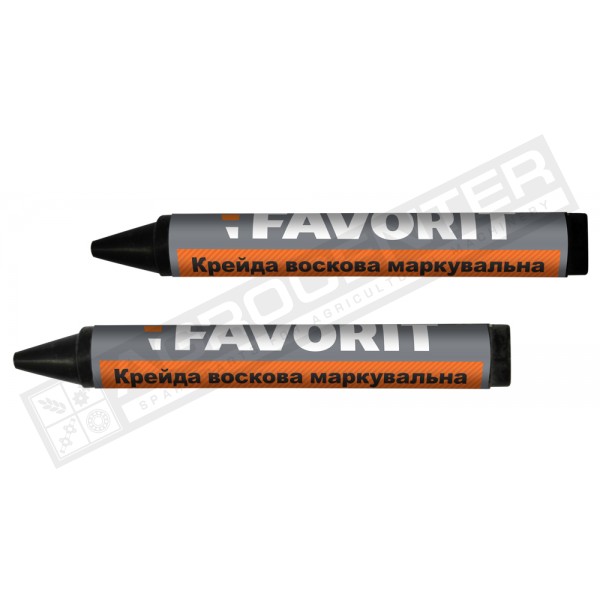 Крейда воскова маркувальна, чорна, 2шт (04-341) - 1
