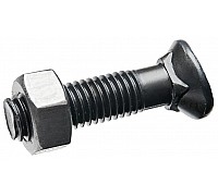 M12*50 Болт напівпотайний 8.8 MP-4 + M12 Гайка 8 DIN 934 (уп/50-50шт), 1250488 / 129348