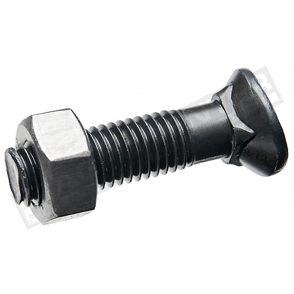 M12*50 Болт напівпотайний 8.8 MP-4 + M12 Гайка 8 DIN 934 (уп/50-50шт), 1250488 / 129348 - 1