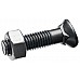 M12*50 Болт напівпотайний 8.8 MP-4 + M12 Гайка 8 DIN 934 (уп/50-50шт), 1250488 / 129348 - 1