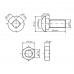 M12*30 Болт 10.9 MP 8677 + M12 Гайка 8 DIN 934 (уп/100-100шт), 12308677109 / 129348 - 3