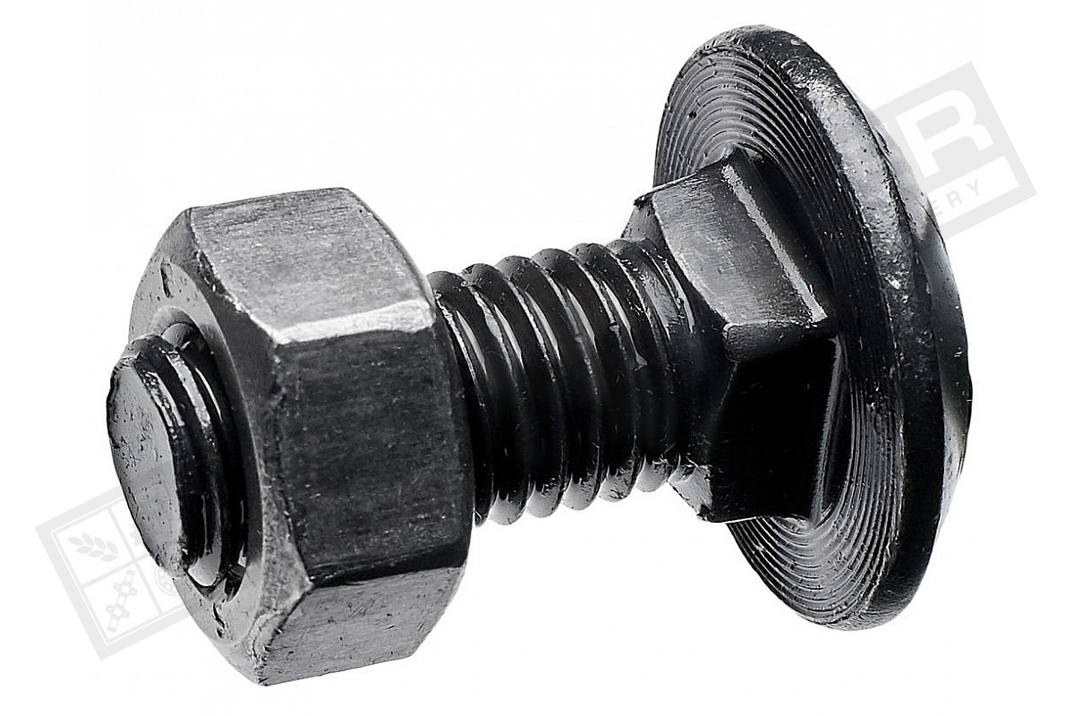 M12*30 Болт 10.9 DIN 603 MP + M12 Гайка 8 DIN 934 (уп/100-100шт ...