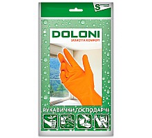 Housekeeping gloves "Dolony" latex, S (4544)
