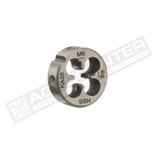 M6 Кругла плашка DIN EN 22568 (DIN 223) B HSS [GSR] - 1