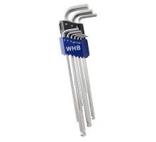 Set of L-shaped hex keys 1,5-10mm ( 9pcs ) extra long WHB Німеччина (3602)