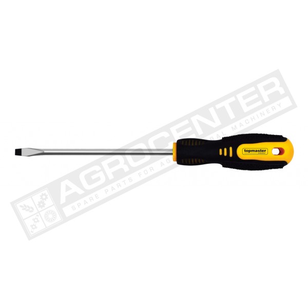 Отвертка слесарная шлиц 8*250мм Cr-V Topmaster (223817) - 1