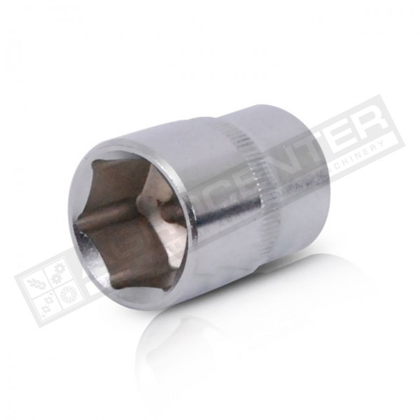 Головка шестигранна Cr-V, 1/2" 22мм*38мм INTERTOOL (ET-0022)