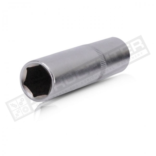 Головка шестигранна подовжена Cr-V, 1/2" 15мм*78мм INTERTOOL (ET-0115)