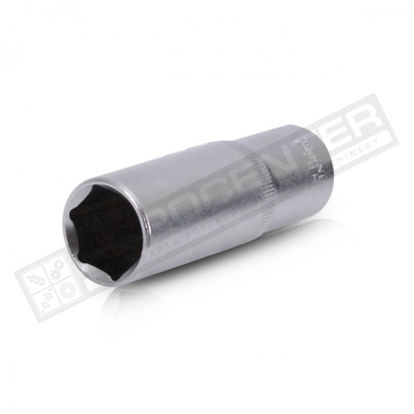 Головка шестигранная удлиненная Cr-V, 1/2" 19мм*78мм INTERTOOL (ET-0119) - 1