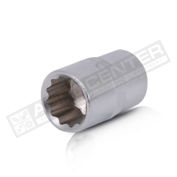 Головка 12 гранная., 1/2" 18мм INTERTOOL (ET-0218)