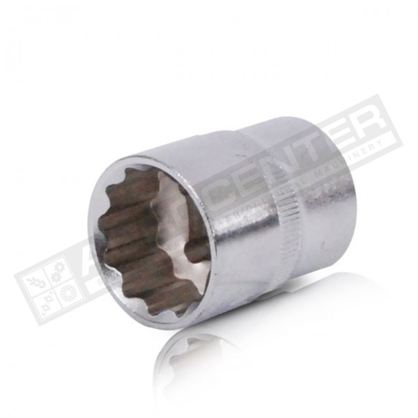 Головка 12 гранная., 1/2" 21мм INTERTOOL (ET-0221) - 1