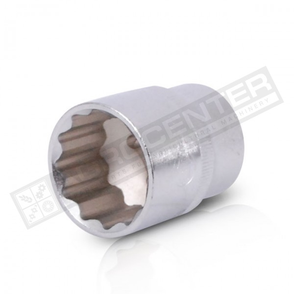 Головка 12гр., 1/2" 32мм INTERTOOL (ET-0232) - 1