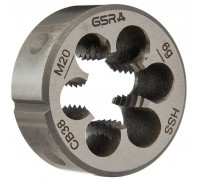 M20 Кругла плашка DIN EN 22568 (DIN 223) B HSS [GSR]