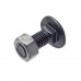 M12*30 Болт + гайка DIN603-10.9 ( велика шляпка ) (100), 3011806 - 1