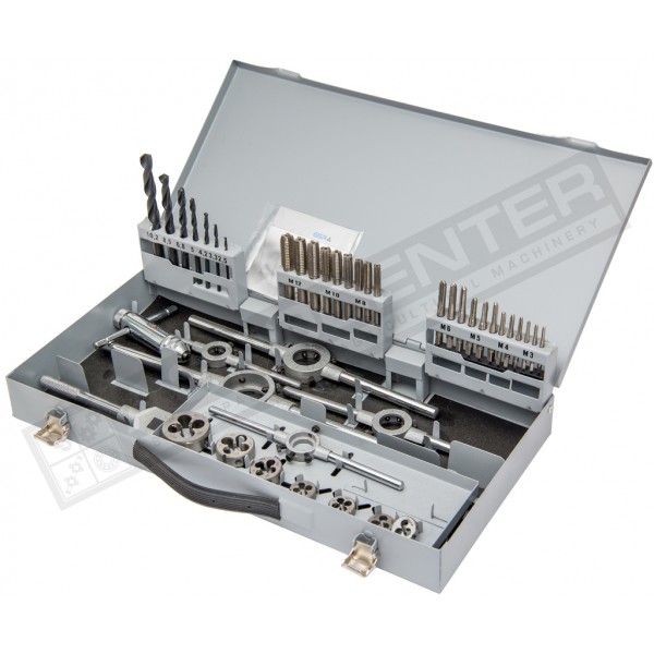 M3-M12 Набор метчиков и плашек DIN 352/223 HSSG 45шт SB (аналог 08331030) [GSR] - 1