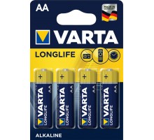 Батарейка лужна-Gold LLX 4 AA U-4 Longlife BLI4 Alkaline блістер 4шт VARTA