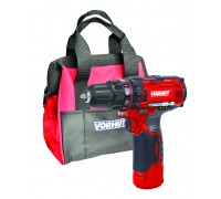 Cordless drill VC12L, with accessories, 12V, 2 batteries, Vorhut bag (34-103)