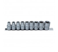 Набор насадок Torx 1/2" 9шт на планке CrV Sigma (6086961)