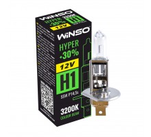 Автолампа H1 HALOGEN 12V HYPER+30% 55W P14 5s WINSO (712100)