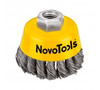 Щітка дротяна "Чашка" Novo Tools, завита 85мм (10-538)