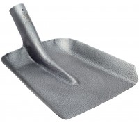 Scoop shovel, powder coating