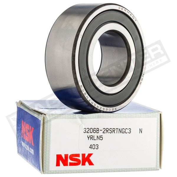 3206 B-2RSRTNG C3 Підшипник 30x62x23.8 NSK, 216040, AZ41664 - 1