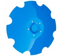 3490467 Harrow disc notched 620x6mm 5 holes [Lemken Rubin]