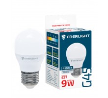 Лампа світодіодна ENERLIGHT G45 9Вт 4100K E27