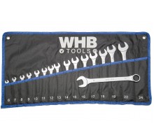 Набір ключів ріжково-накидних у тканинному чохлі 6-24мм 16 шт WHB Німечина (2616)