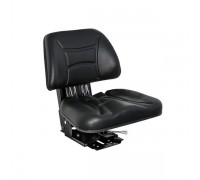 PVC seat with mechanical suspension
