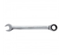Open-end wrench with ratchet 17mm CrV satine (6022171)