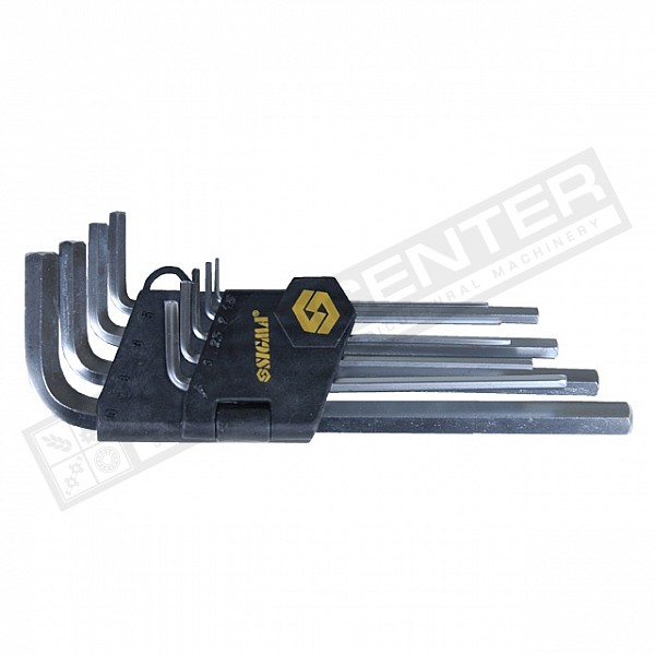 Set of L-shaped hex keys 1.5-10mm 9pcs CrV (4022021) - 1