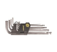 Set of L-shaped hex keys 1/16"-3/8" 9pcs CrV ball (4022551)