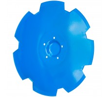 34910031 Harrow disc notched 25.5" D645 6mm 5-hole [Lemken]