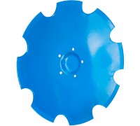 34910029 Harrow disc notched 25.5" D645 6mm 5-hole [Lemken]
