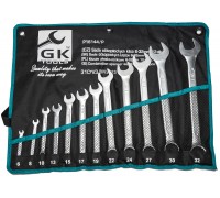 Combination Wrench in a cloth cover DIN3113 6-32mm (12pcs), 15° CrV GK (P16144/P)