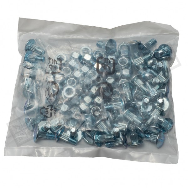 M6*16 / 626407 Болт сегмента з гайкою SCH 1/4" 6,35mm (50 штук), 626408, H158341 - 1