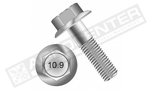 Bulloni Esagonali Flangia 25 Bulloni A Flange Esagonali M6-1.0x12 - Grado 10.9, Zincati, DIN 6921, Per Fai-da-te Dadi Esagonali Flange M6 - Foto 9
