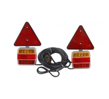 Набор светодиодных ламп для прицепа (P/CZ) магнит+треугольник+кабель 7,5м KAMAR