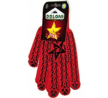 Gloves "Star" Red knitted work , class 7, size 11 (4040)