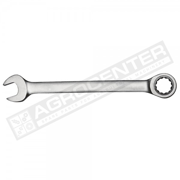 Open-end wrench with ratchet 22mm CR-V satine Sigma (6022221) - 1