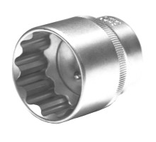 Головка дванадцятигранна Cr-V, 1/2" 22мм, Berg (50-084)