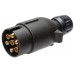 Plug 7-pin 12V with nut KAMAR - 1