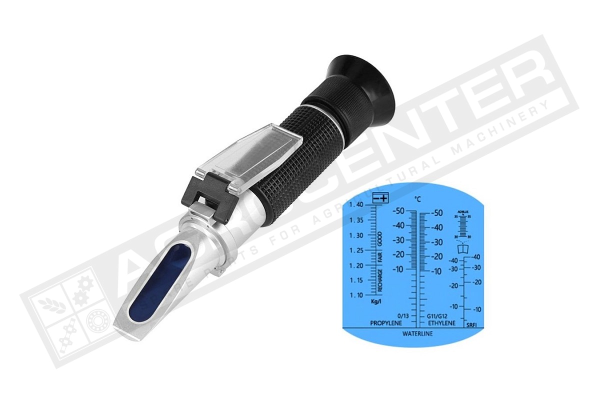 Refractometer 4 in 1 / electrolyte, ethylene glycol, propylene glycol