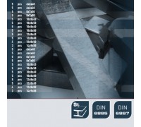 Набір шпонок 114шт DIN6885 (призматичних) та DIN6887 (з виступом) (SE6887)