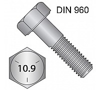 M10*1,25*100 Болт DIN960 10.9 БП ЧР