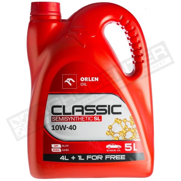 Motor oil Orlen Oil Classic Semisynthetic 5l, 10W-40 - 1